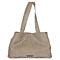 Leatherette Shopper Bag with Handle Drop (Size 36x27x13 cm) - Misty Rose