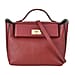 Genuine Leather Crossbody Bag with Handle Drop