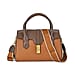 Genuine Leather Patchwork Crossbody Bag