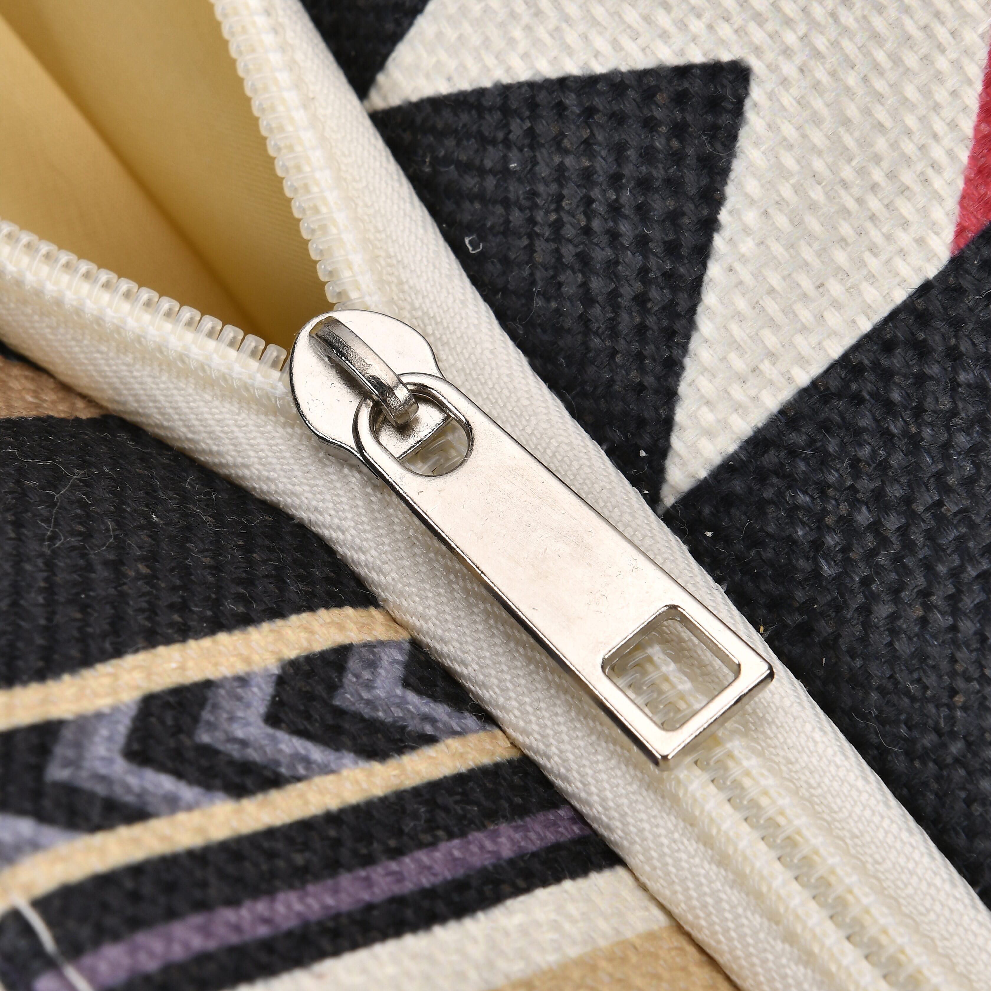 Polyester Tribal Tote Bag (Size 38x21x37 cm) - Black