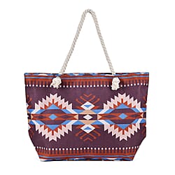 Tote Bag with Tribal Pattern