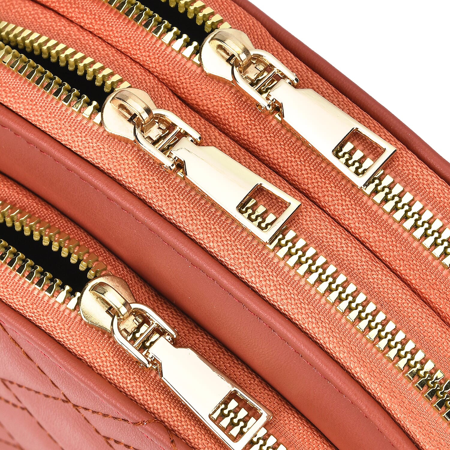 PU Patterned Crossbody Bag (Size 21x4x15 cm) - Red & Black