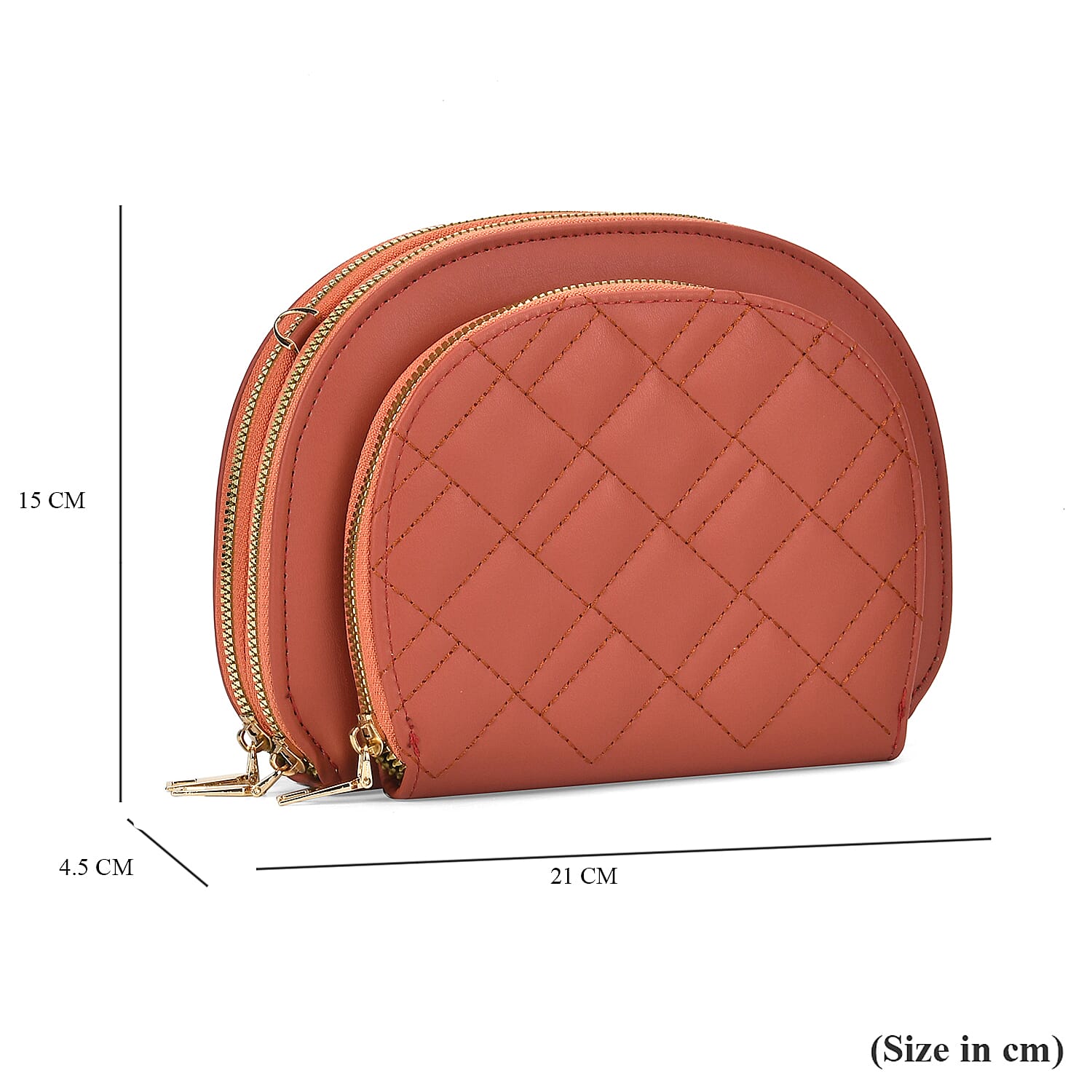 PU Patterned Crossbody Bag (Size 21x4x15 cm) - Red & Black