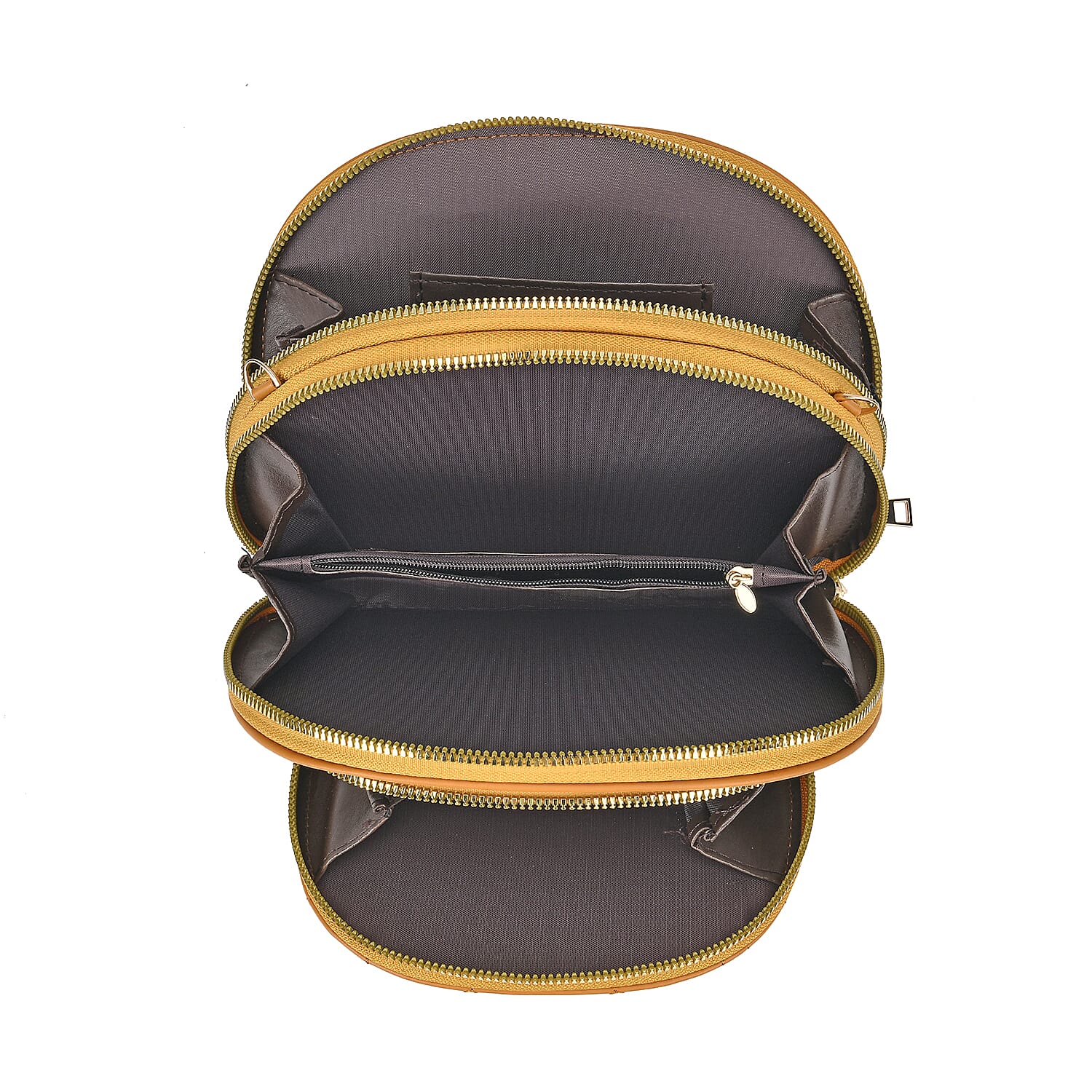 PU Patterned Crossbody Bag (Size 21x4x15 cm) - Brown & Black