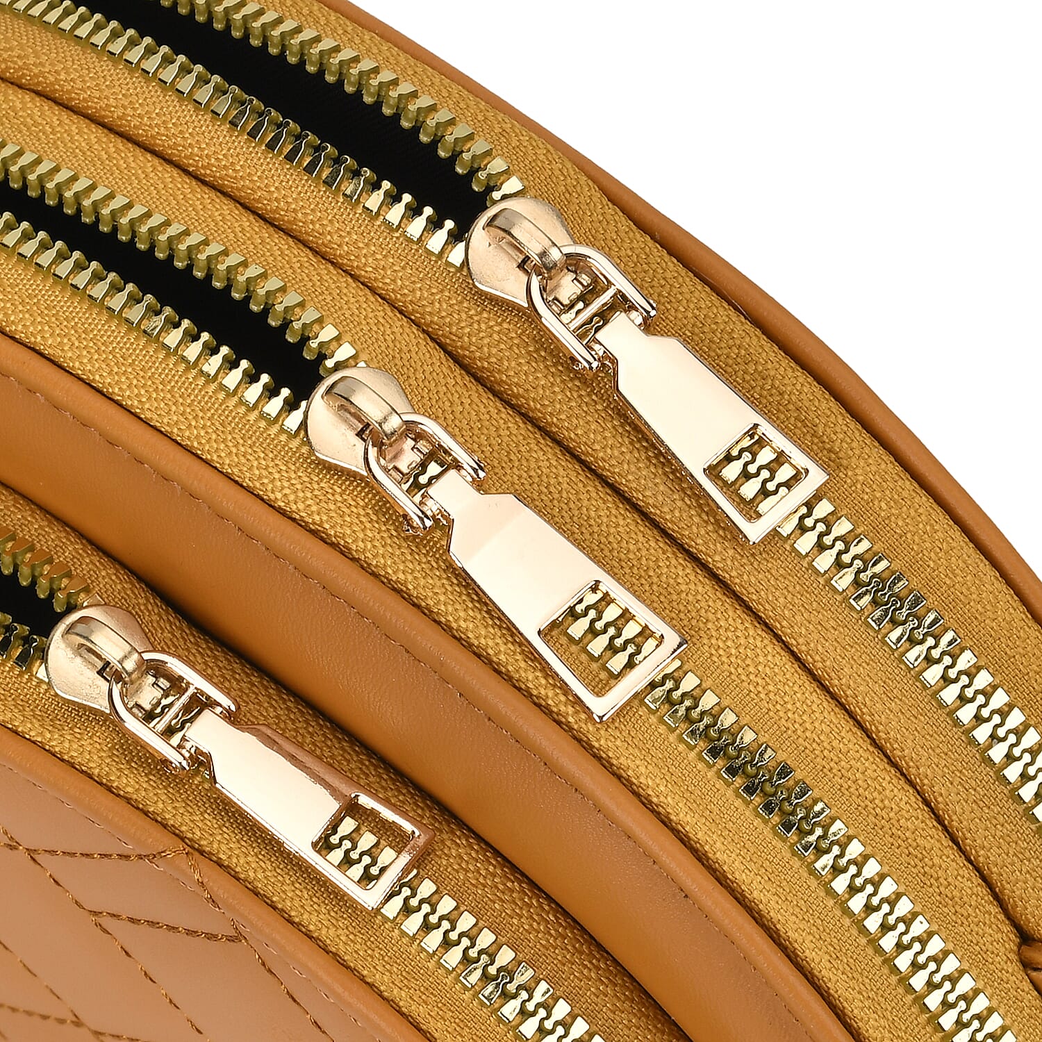 PU Patterned Crossbody Bag (Size 21x4x15 cm) - Brown & Black