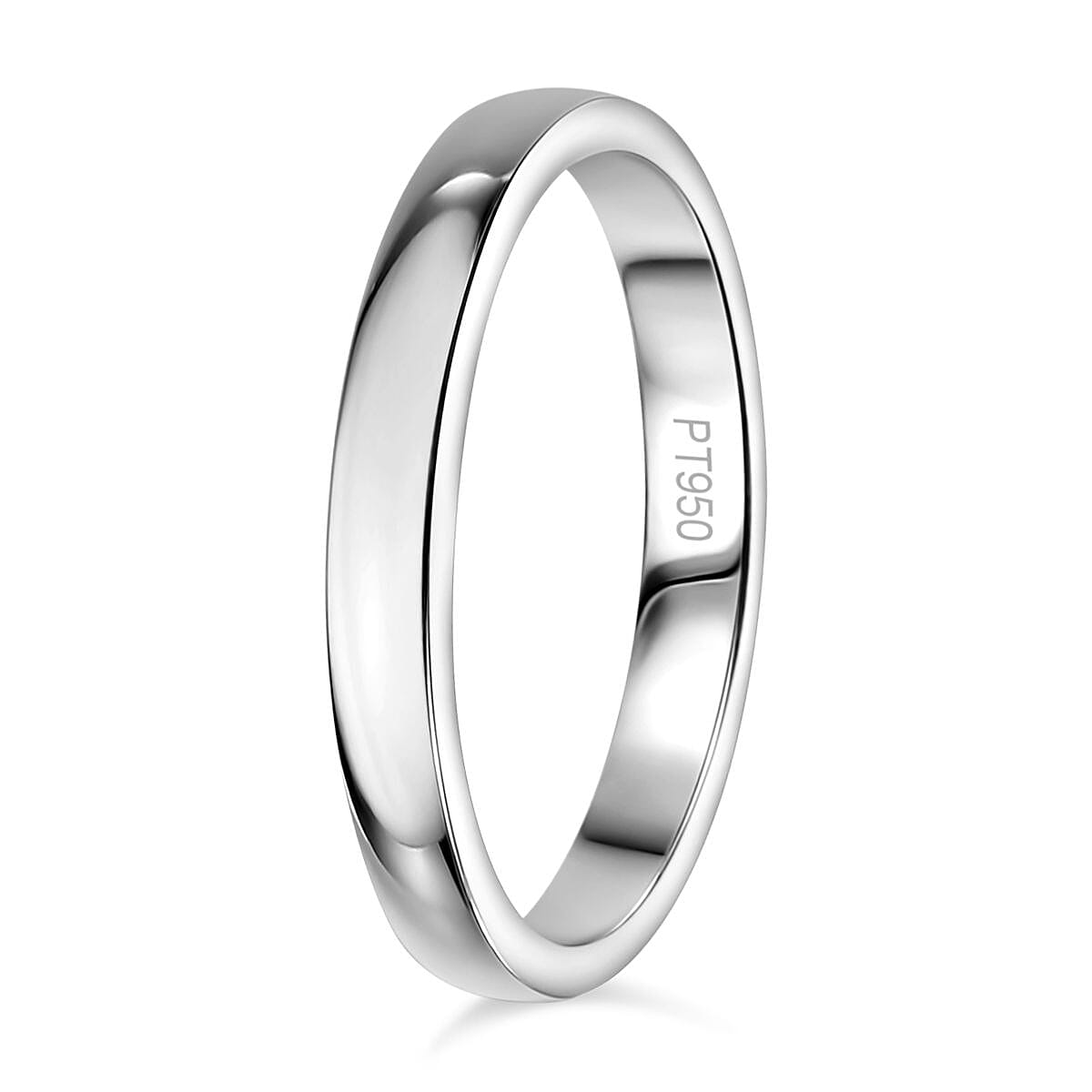 Hatton Garden Closeout - 950 Platinum Band Ring, Platinum Wt. 3.92 Gms