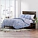 4-Piece Microfiber Printed Reversible Duvet Cover Set