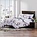 4-Piece Microfiber Printed Reversible Duvet Cover Set