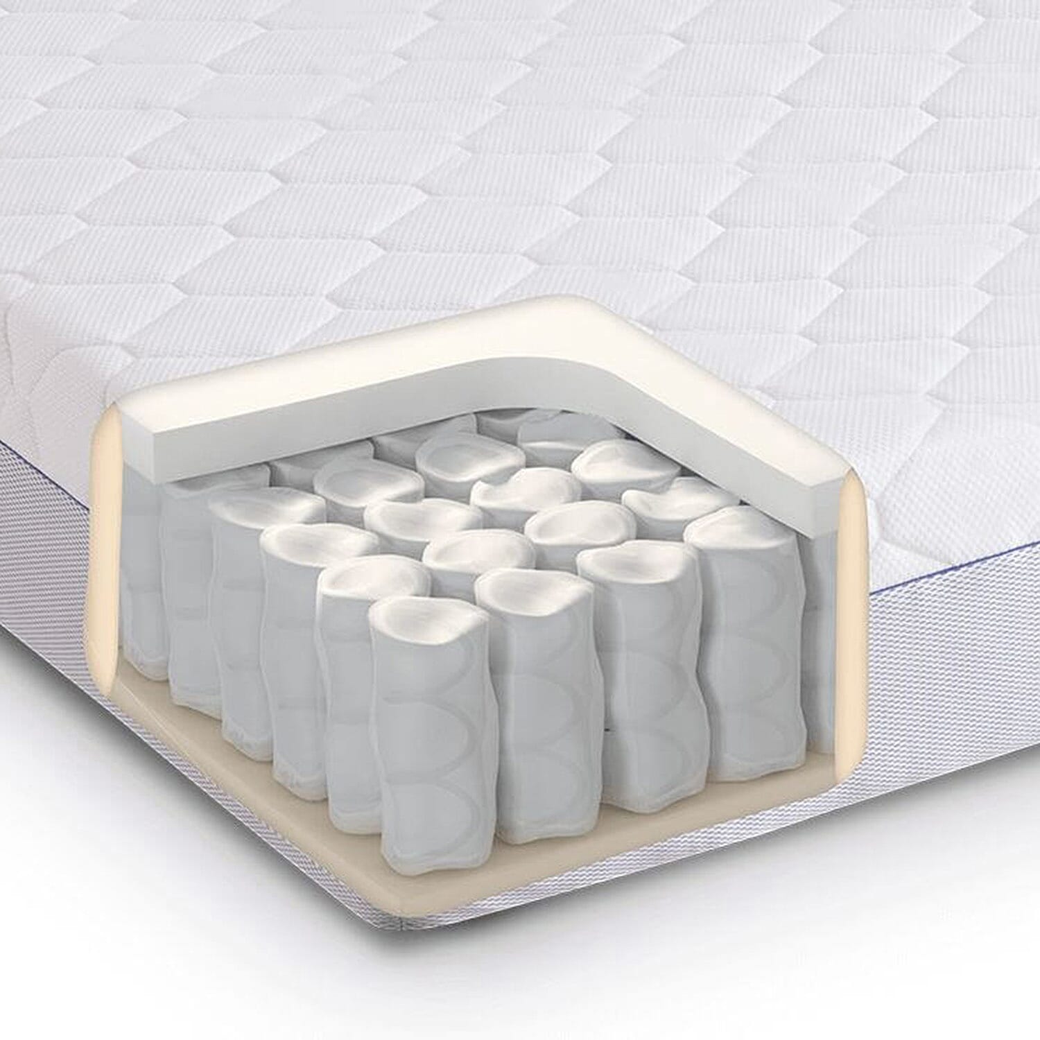 Comfort Deep Sleep Luxury Hybrid Mattress - White