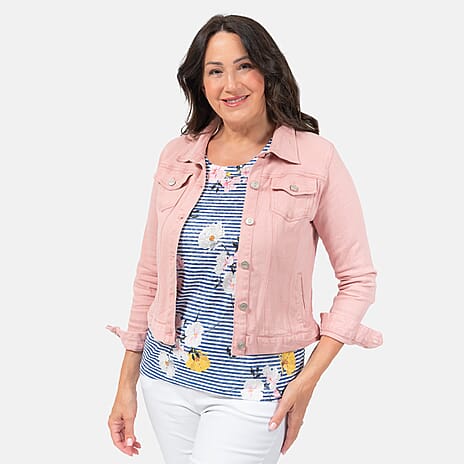 Closeout Deal - Stretch Western Cotton Jacket (Size S) - Pink