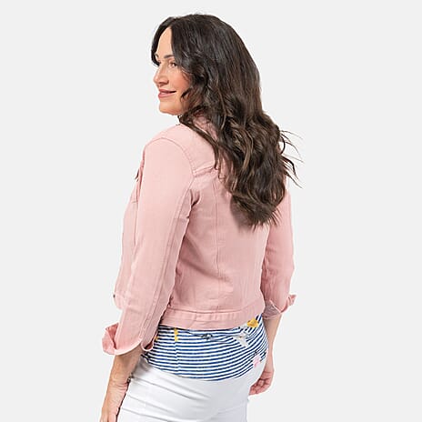 Closeout Deal - Stretch Western Cotton Jacket (Size S) - Pink