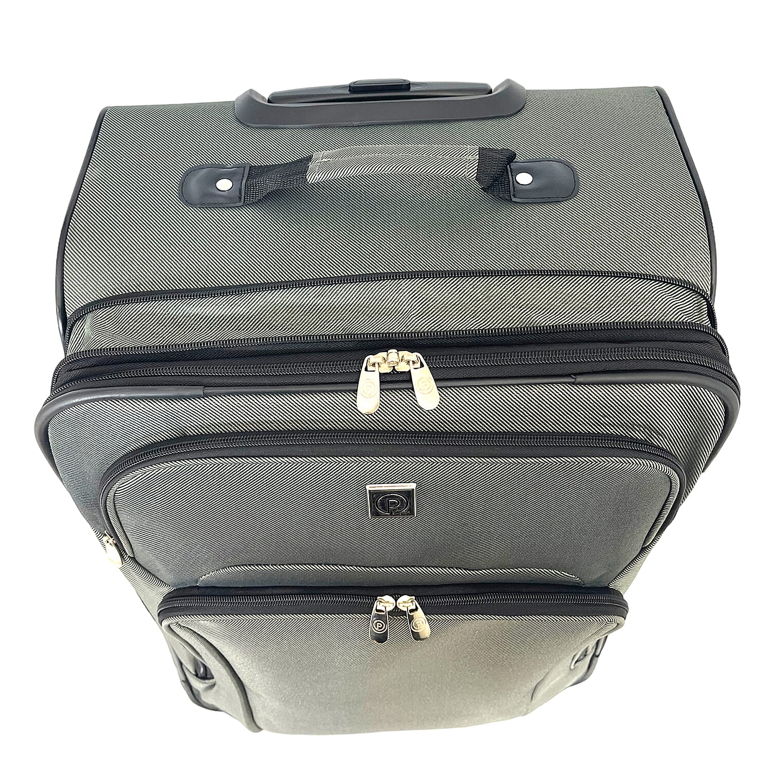 Set of 3 Soft Shell Luggage Suitcase with 360 Degree Spinner Wheels (31, 26 - 22 Inch) - Grey