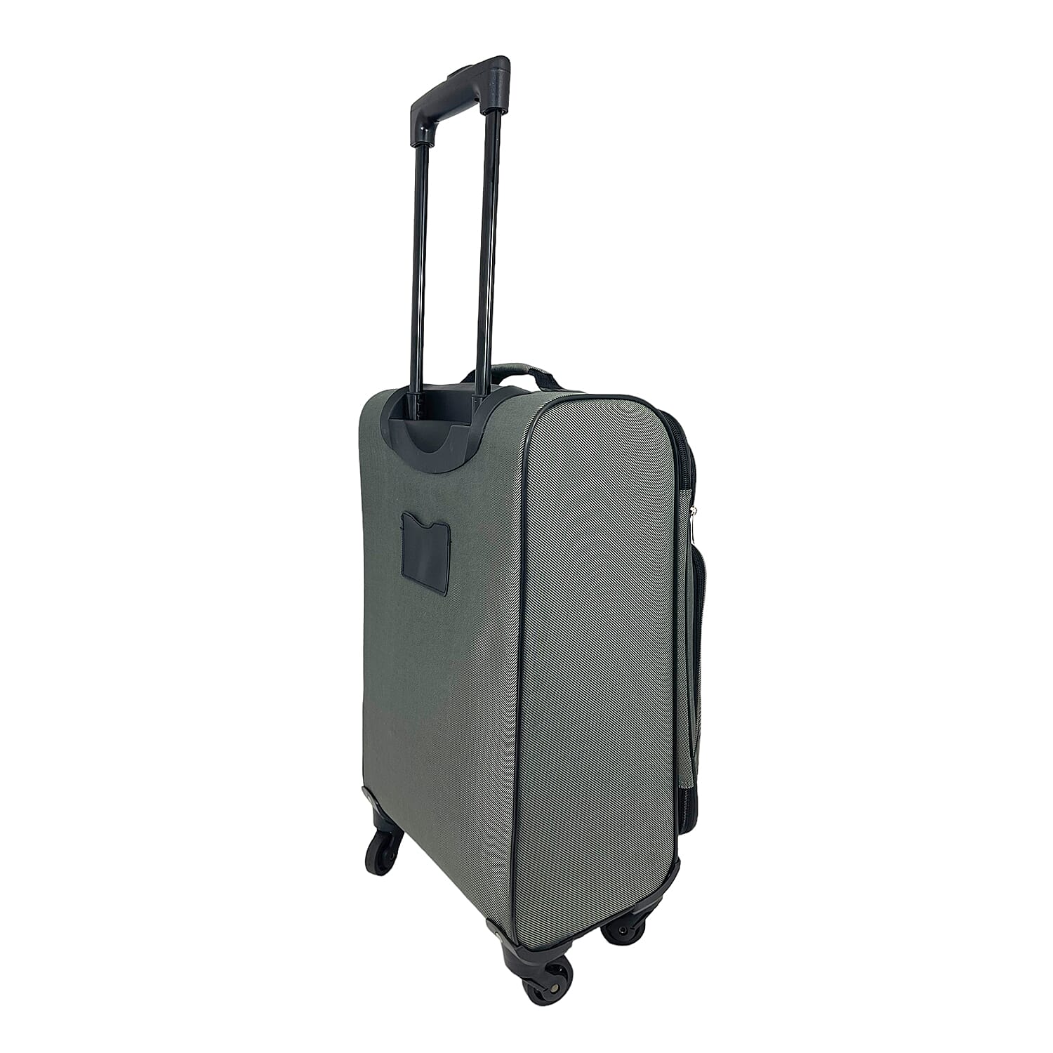 Set of 3 Soft Shell Luggage Suitcase with 360 Degree Spinner Wheels (31, 26 - 22 Inch) - Grey