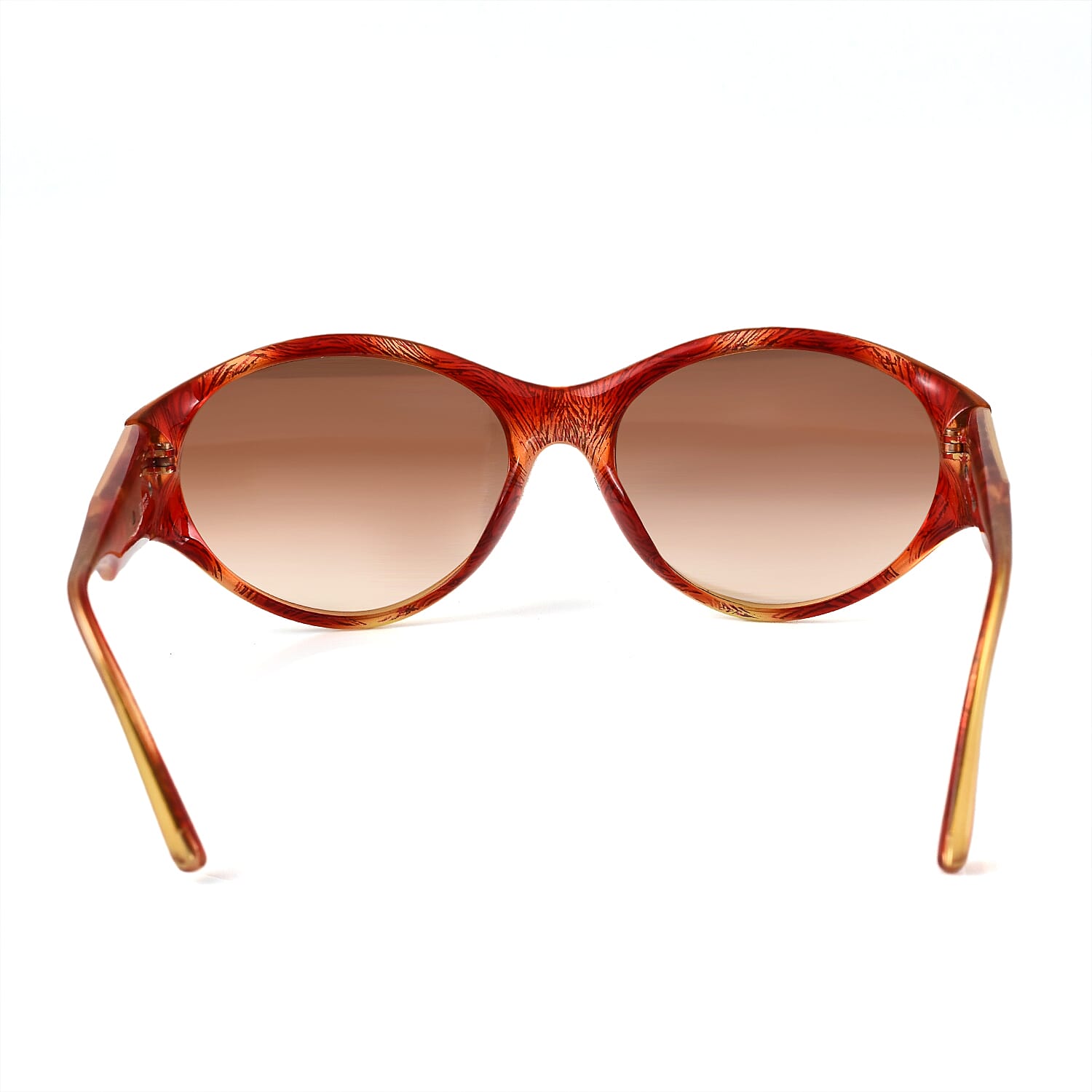DIOR Ladies Round Sunglasses - Red