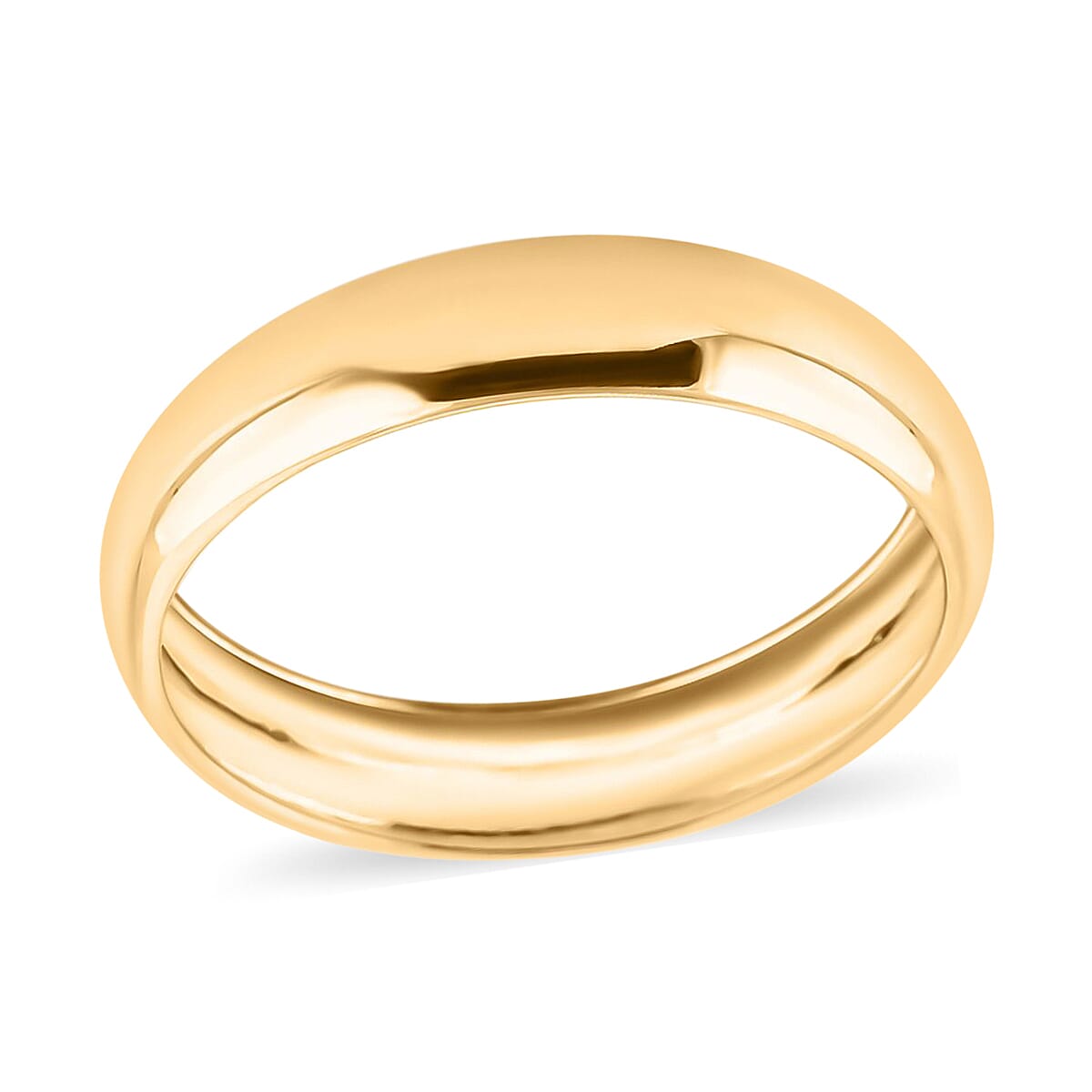 Biggest Gold Smackdown High Polish 9K Yellow Gold Band Ring