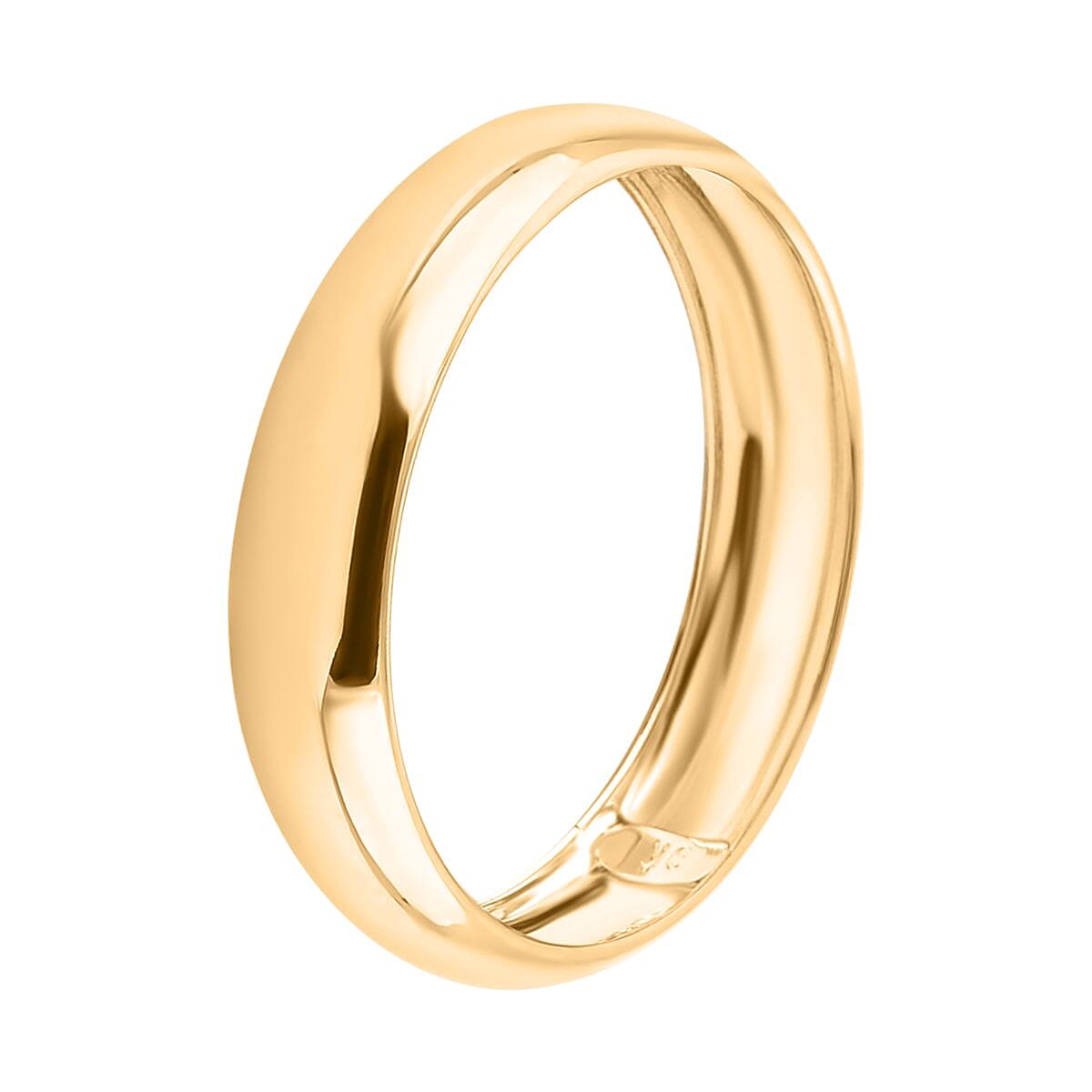 Biggest Gold Smackdown High Polish 9K Yellow Gold Band Ring