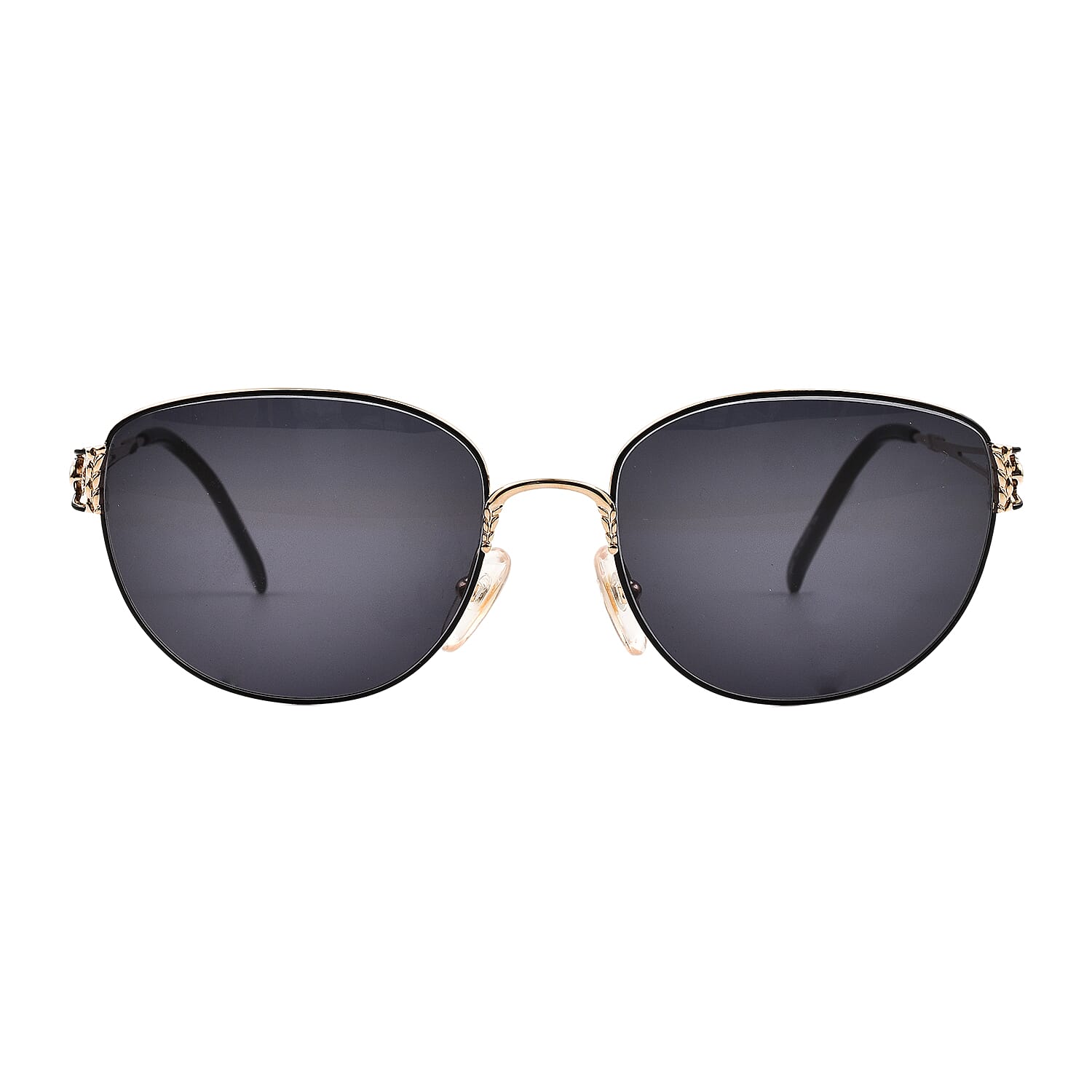 DIOR Ladies Cat Eye Metal Sunglasses - Black