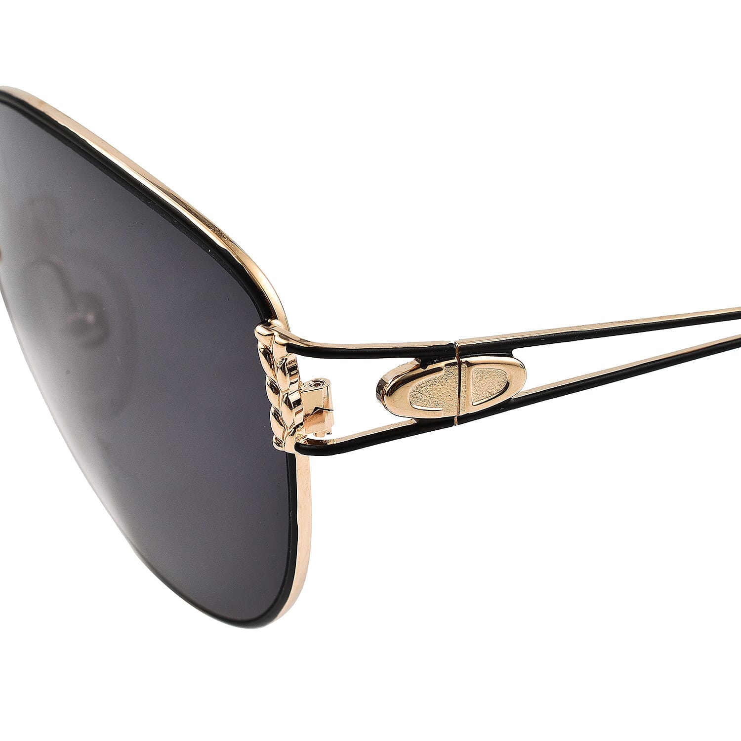 DIOR Ladies Cat Eye Metal Sunglasses - Black