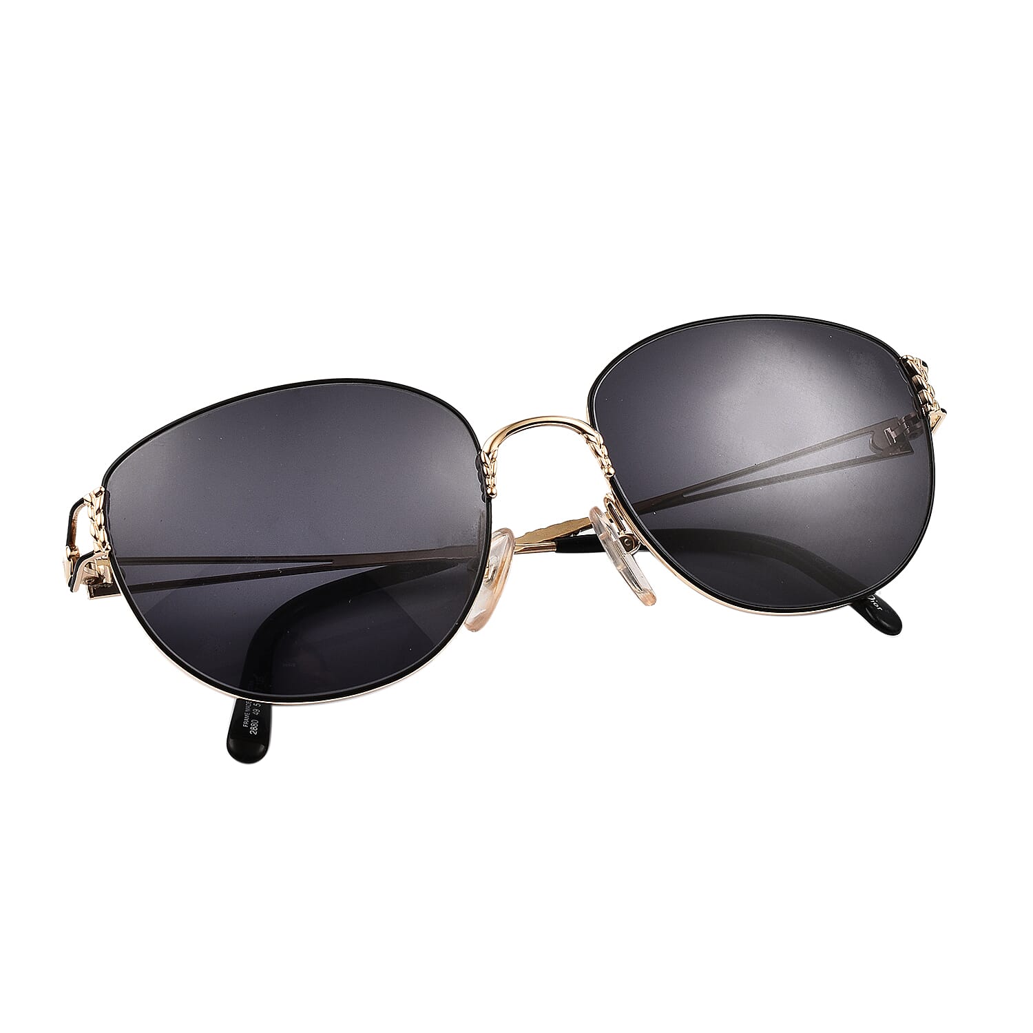 DIOR Ladies Cat Eye Metal Sunglasses - Black