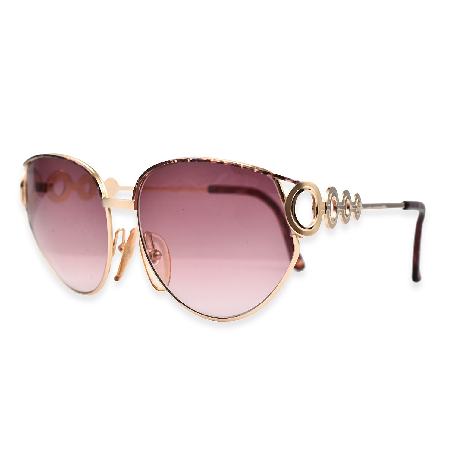 DIOR Ladies Cat Eye Metal Sunglasses - Gold