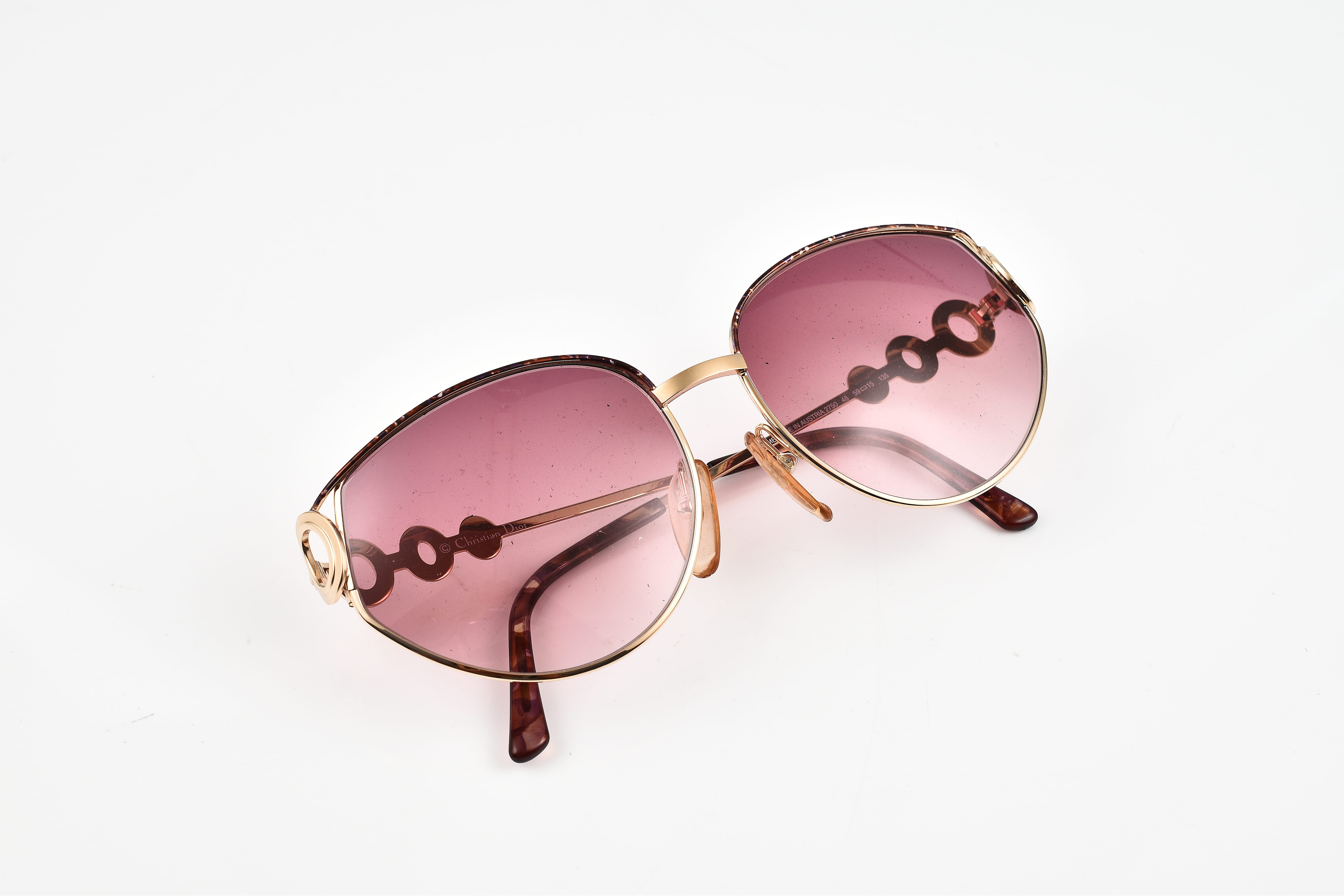DIOR Ladies Cat Eye Metal Sunglasses - Gold DIOR Ladies Cat Eye Metal Sunglasses - Gold