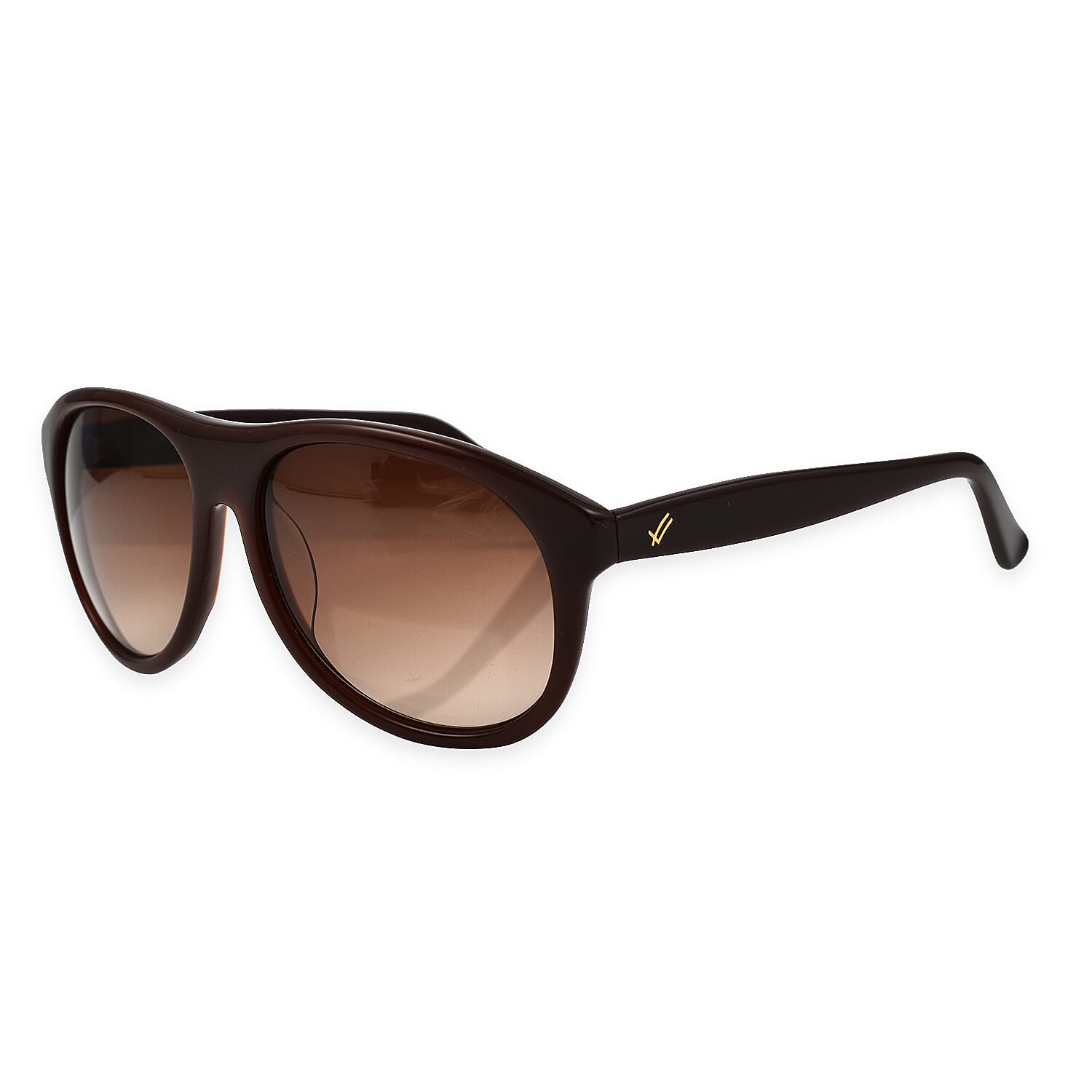 William Rast Unisex Rectangular Sunglasses - Brown