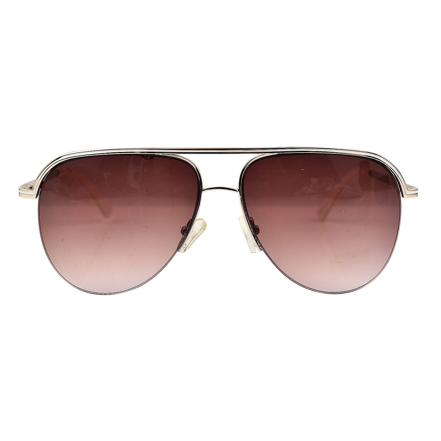 Rampage Aviator with White Tips & Lenses - Brown