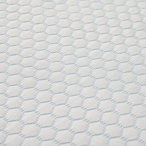 Cooling Jacquard Waterproof Mattress Protector (Single Size) - White - Blue