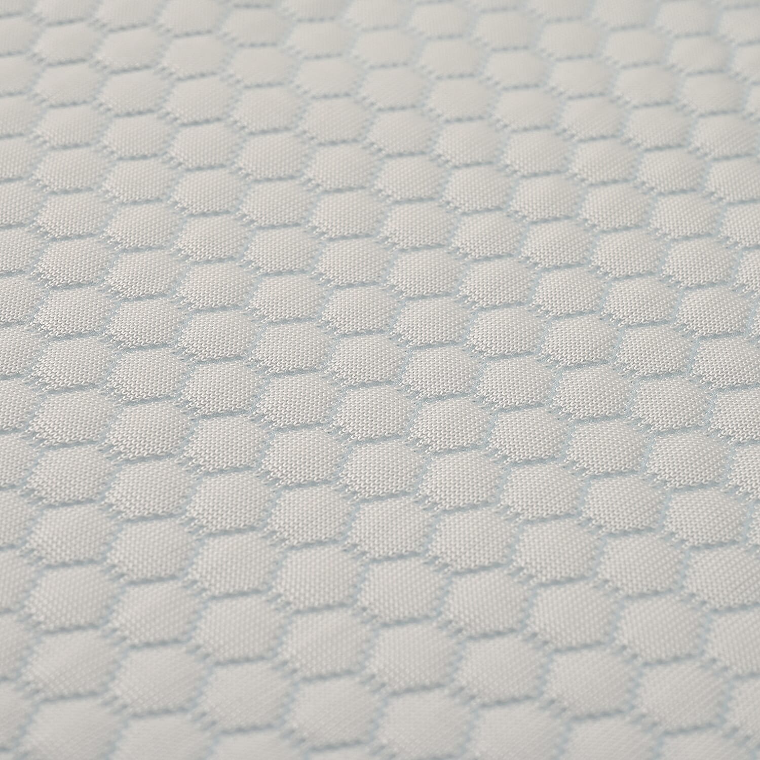 Nylon Patterned Mattress Pad (Size 135x30 cm) - Blue & White & Blue & White