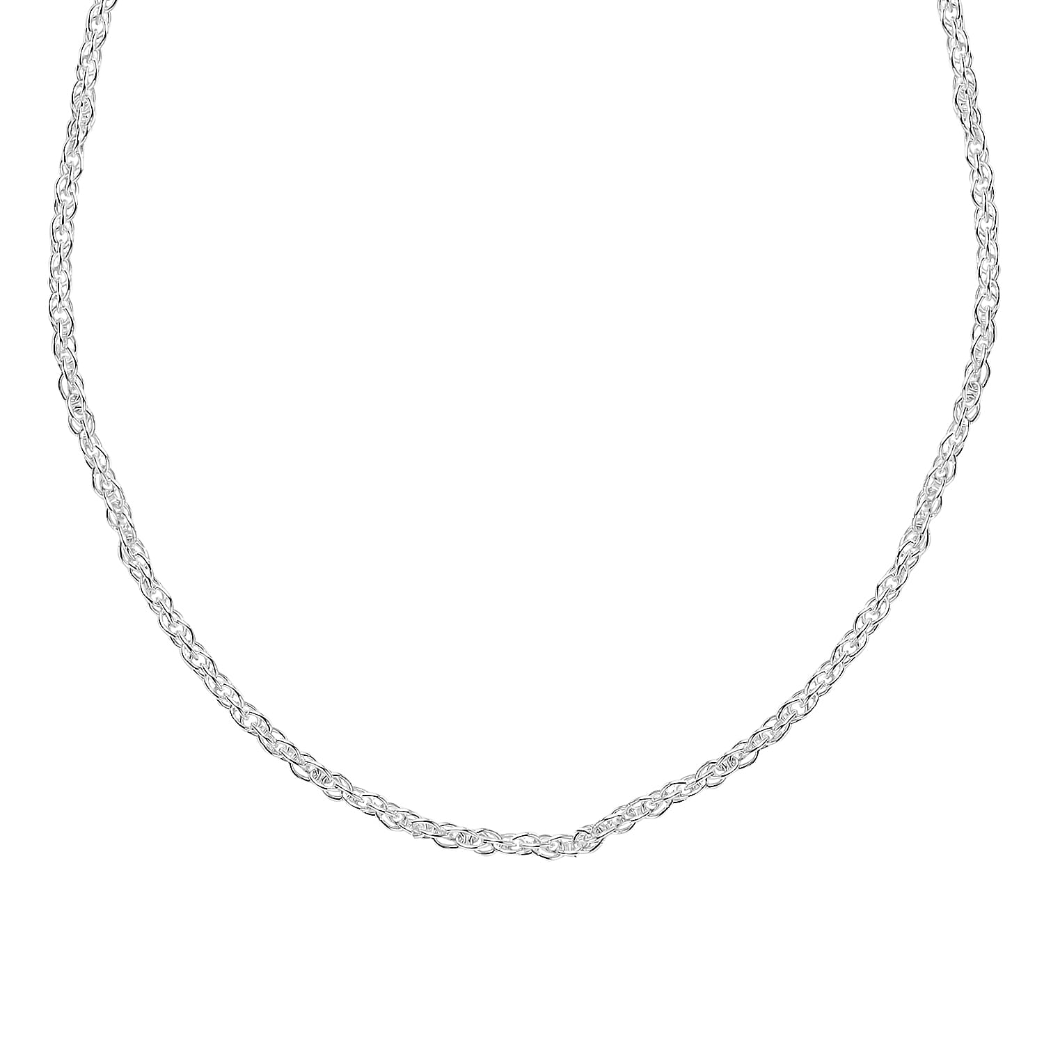 One Time Closeout- Sterling Silver  Prince of Wales Chain (Size - 18)