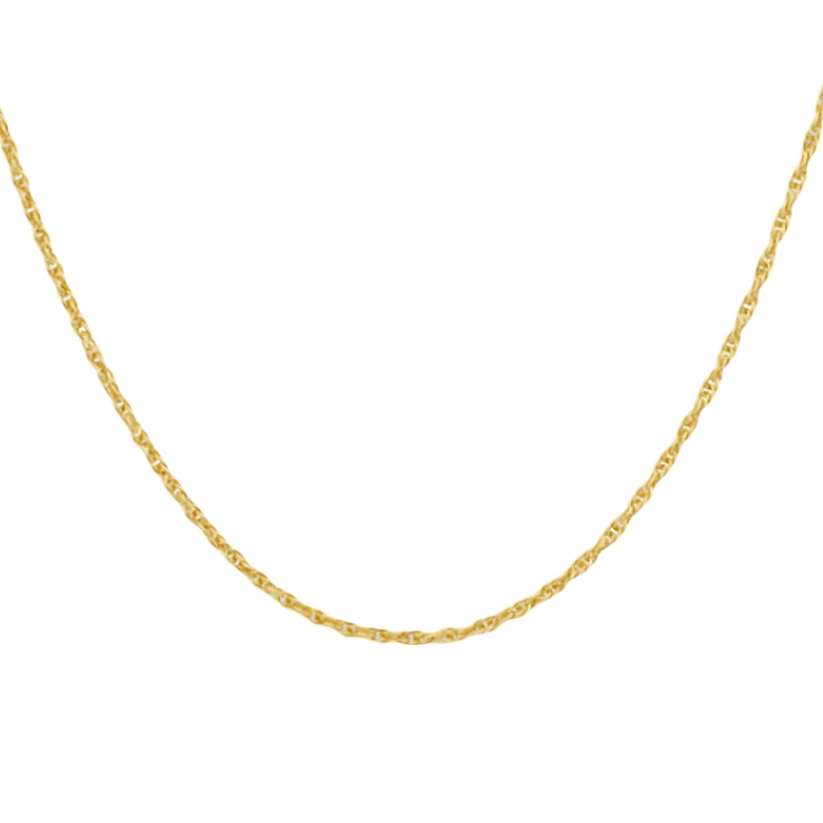 Closeout Deal - 9k Yellow Gold Prince of Wales Necklace (Size - 18)