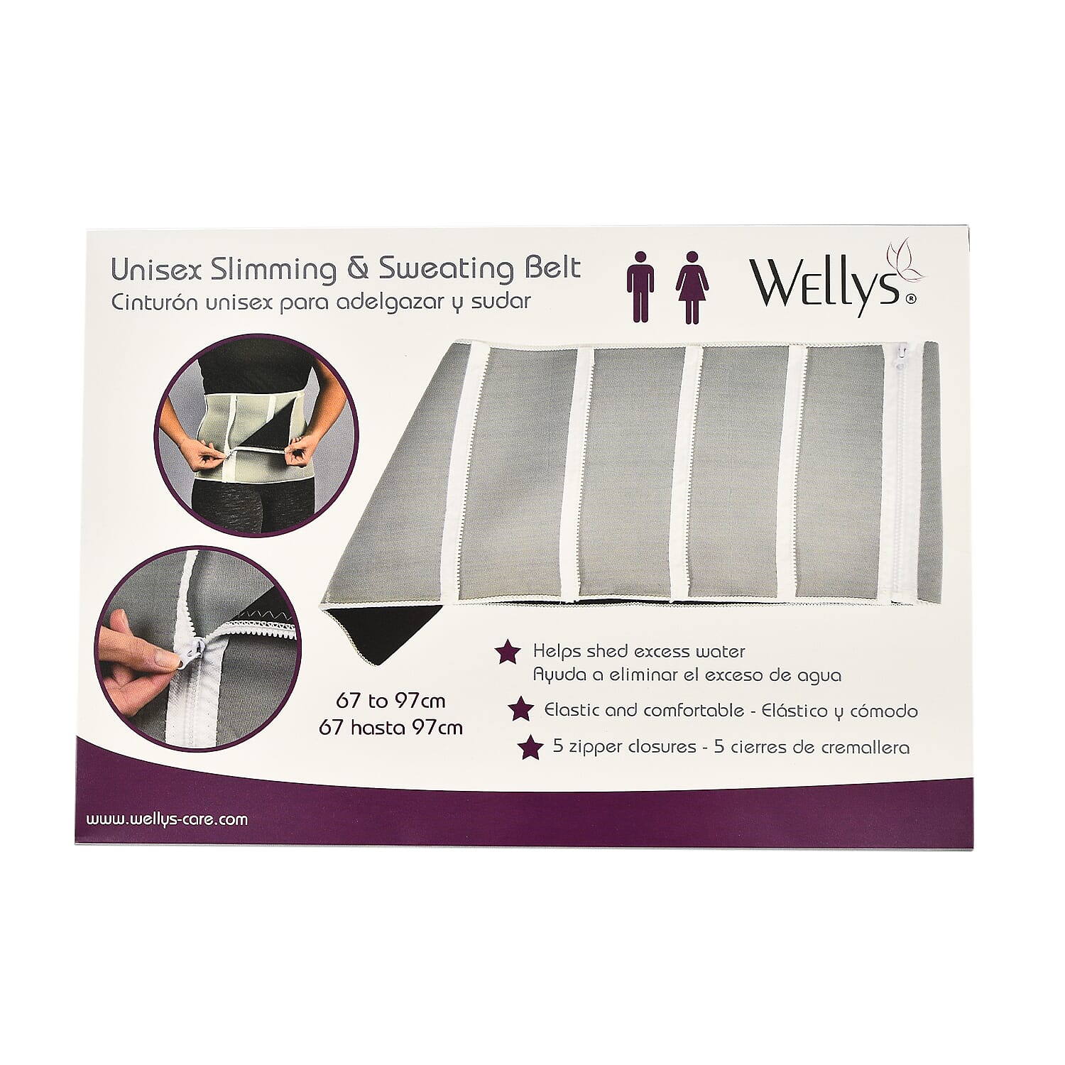 Slimming & Sweating Belt - Grey