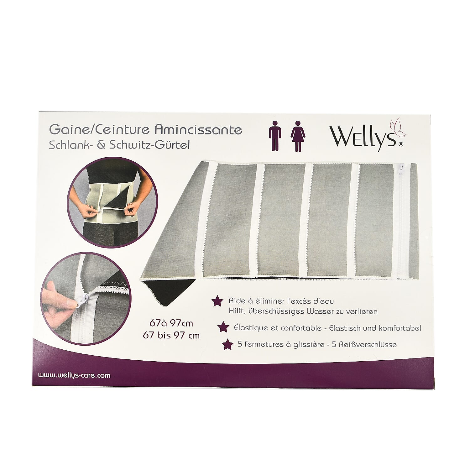 Slimming & Sweating Belt - Grey