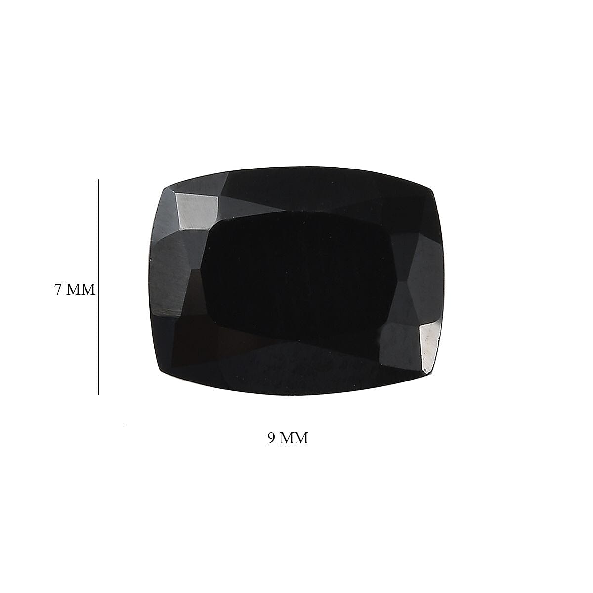 Black Spinel Cushion 9x7 mm