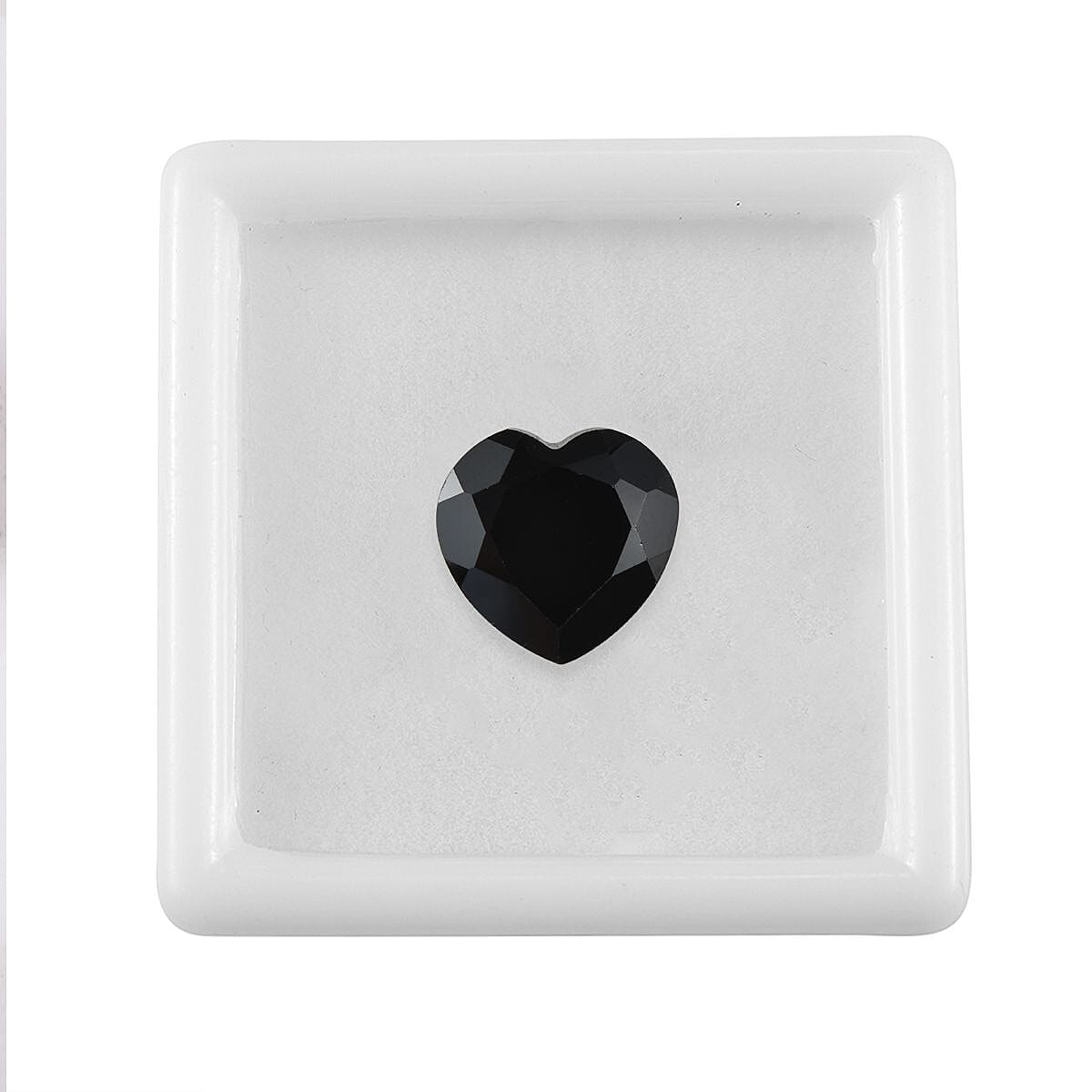 Black Spinel Heart 12 mm