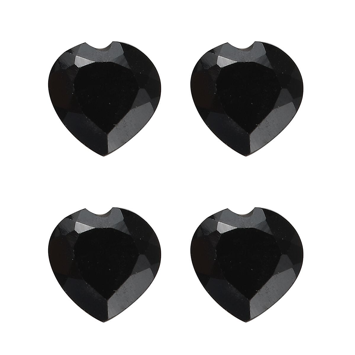 Black Spinel Heart 5 mm
