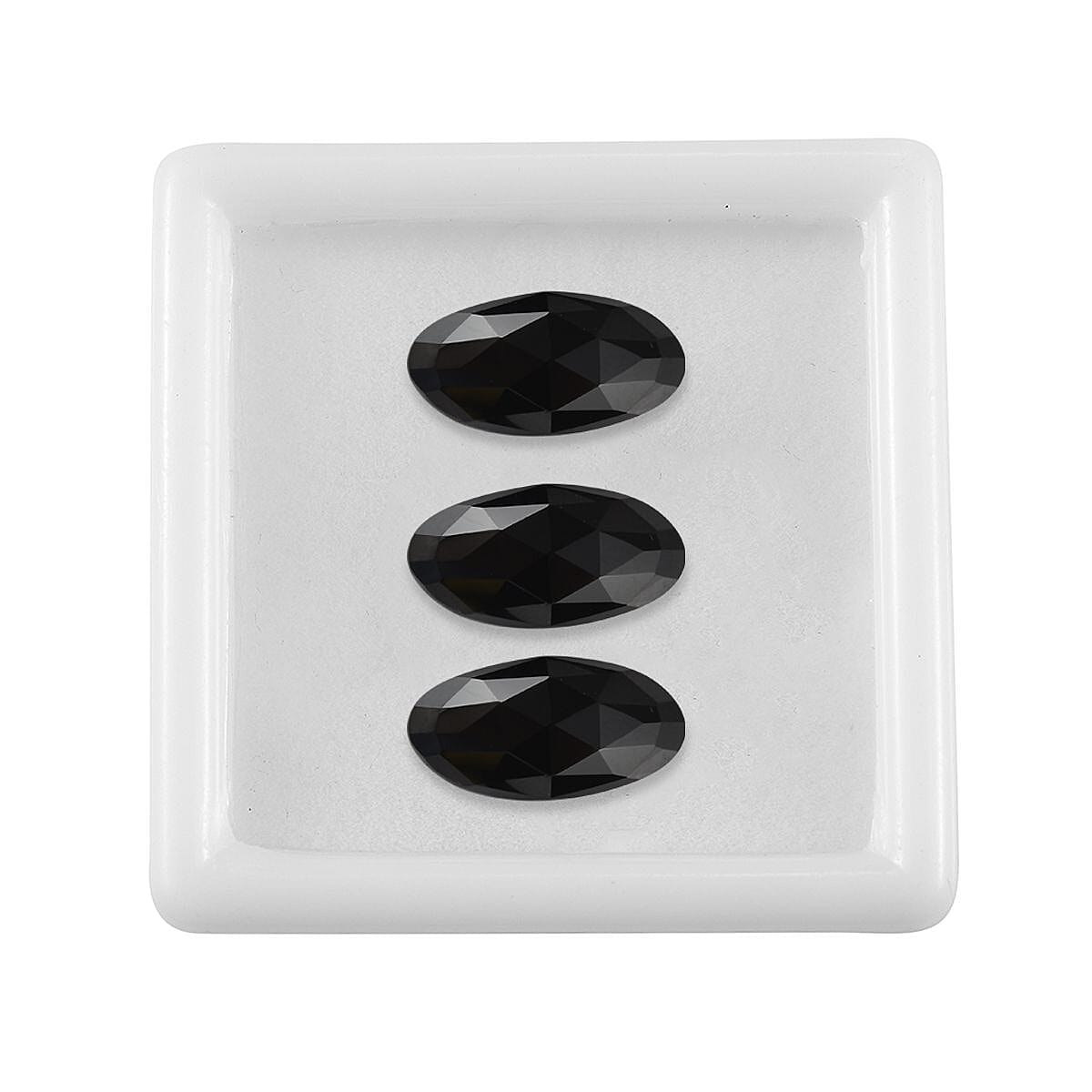Black Spinel Oval 14x7 mm