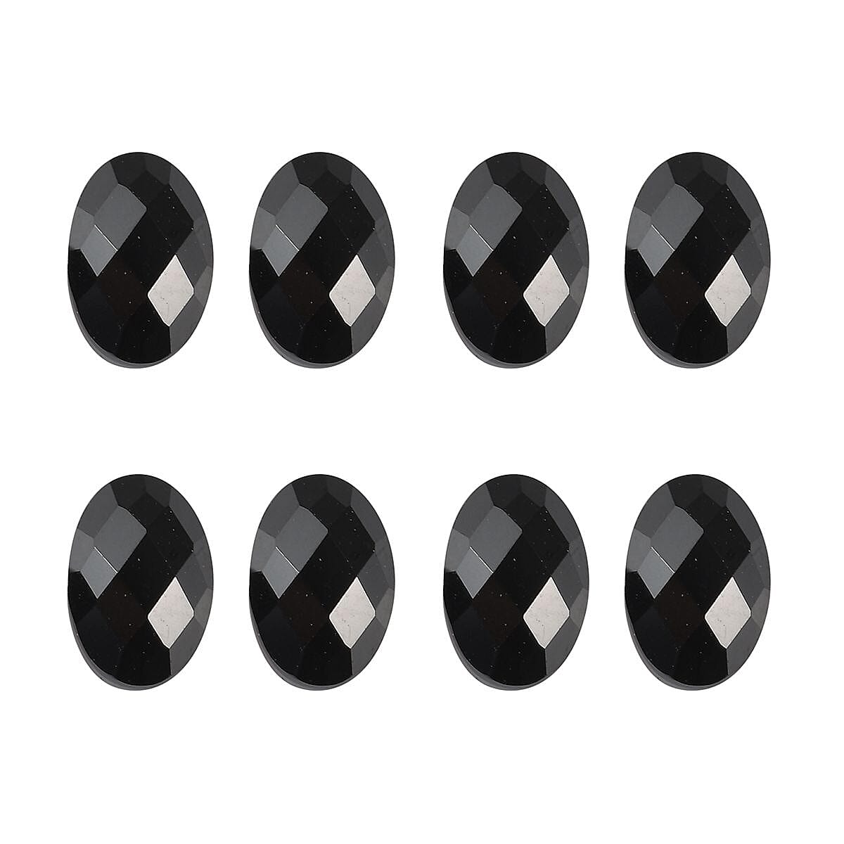 Black Spinel Oval 6x4 mm