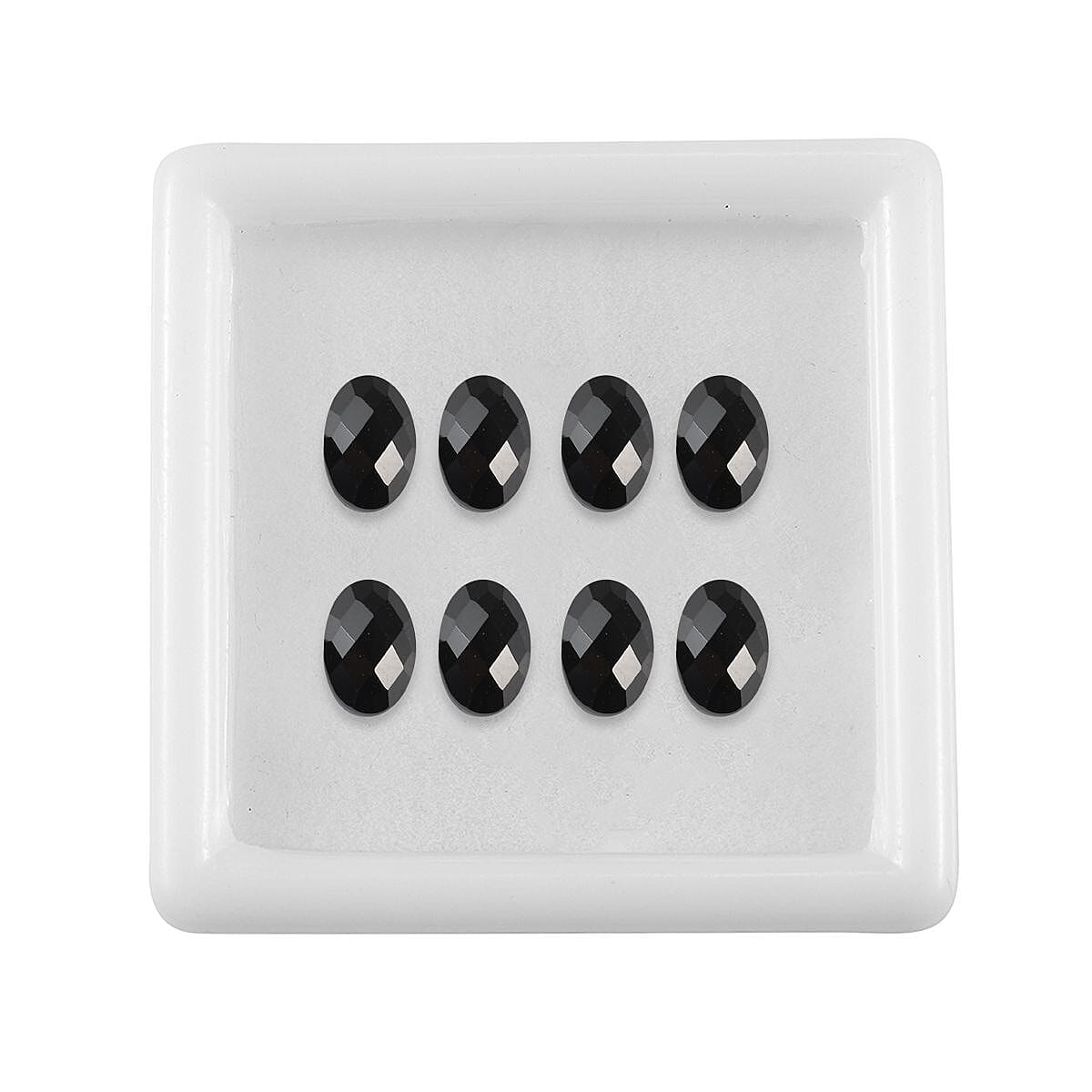 Black Spinel Oval 6x4 mm