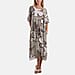 Moda Italia Roses Print 100% Cotton Midi Dress (One Size8-20) - Denim