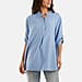 Nova of London Grandad Collar Tied Up Sleeve Blouse