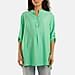 Nova of London Grandad Collar Tied Up Sleeve Blouse