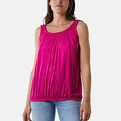 Misumi Italian Closeout - Balloon Ruffle Neck Vest (One Size) - Lilac