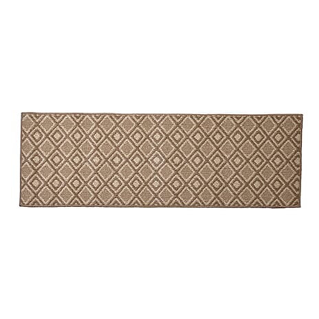 Leaf Rug and Door Mat (Size 50x150 cm) - Peach