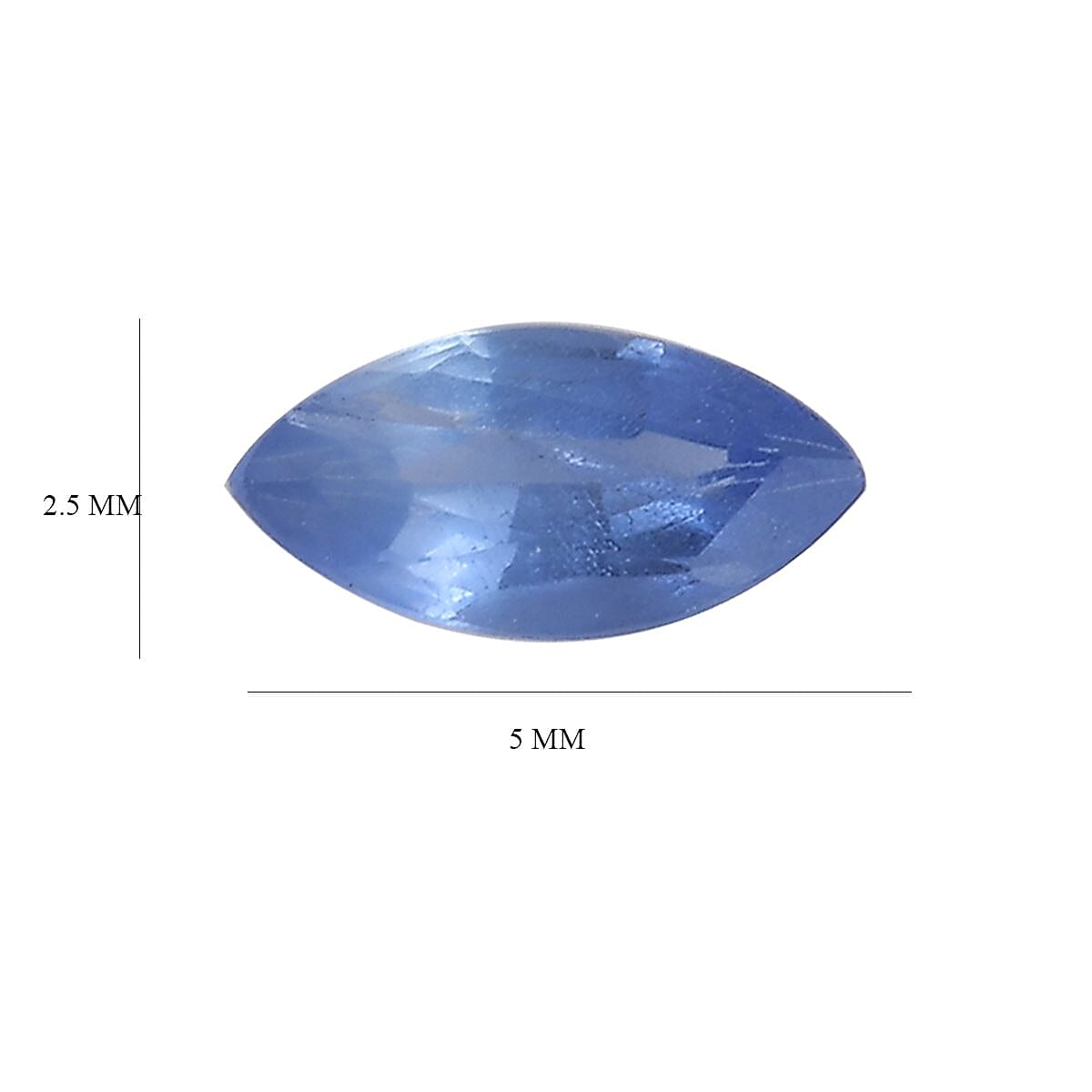 Blue Sapphire Marquee 5x2.5 mm
