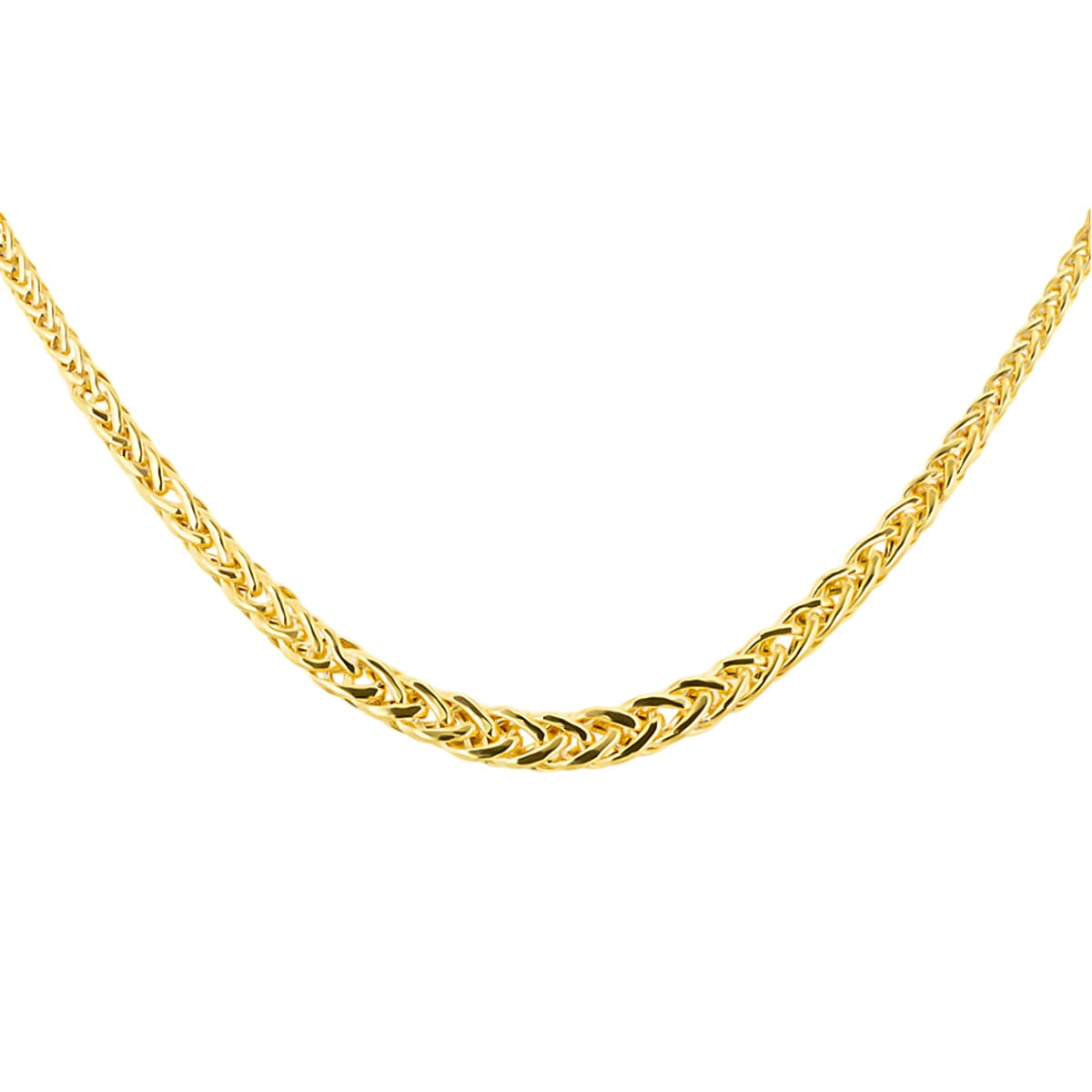 One Time Closeout  Deal- 9K Yellow Gold Woven Link Necklace (Size - 18)  Gold Wt. 6.3 Gms