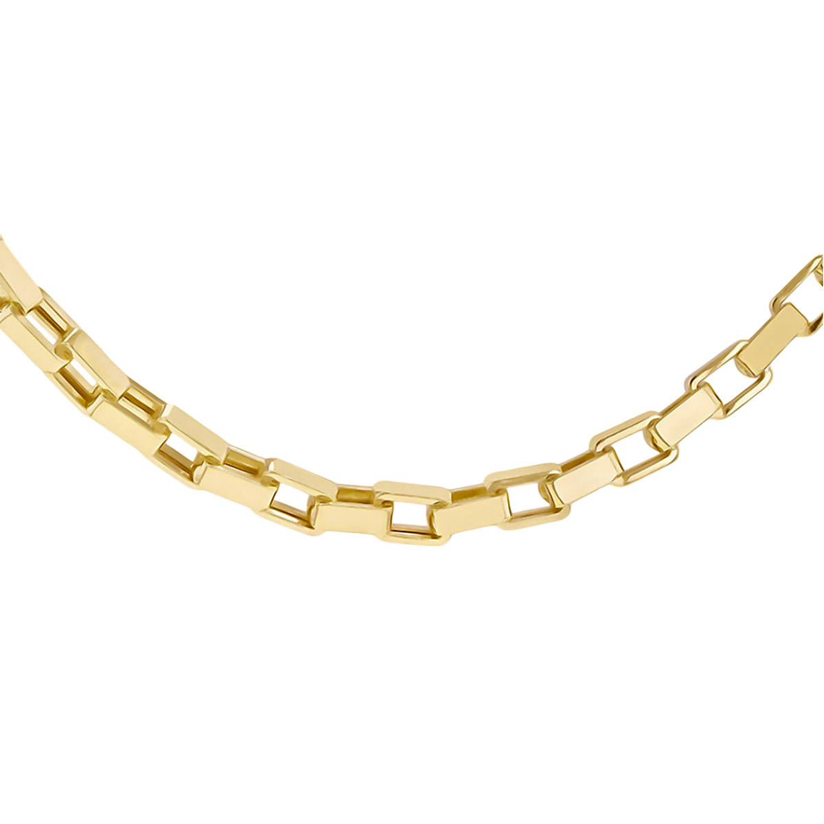 Vicenzaro Closeout - 9K Yellow Gold Square Cable Necklace (Size - 18), Gold Wt. 9.7 Gms
