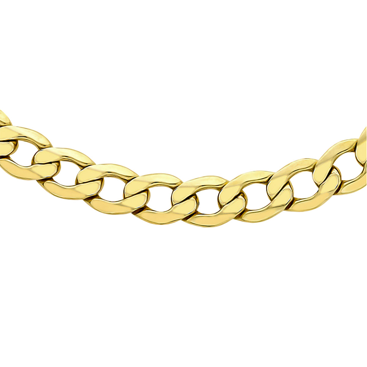 Hatton Garden Closeout - 9K Yellow Gold Curb Necklace (Size - 20), Gold Wt. 10.60 Grams