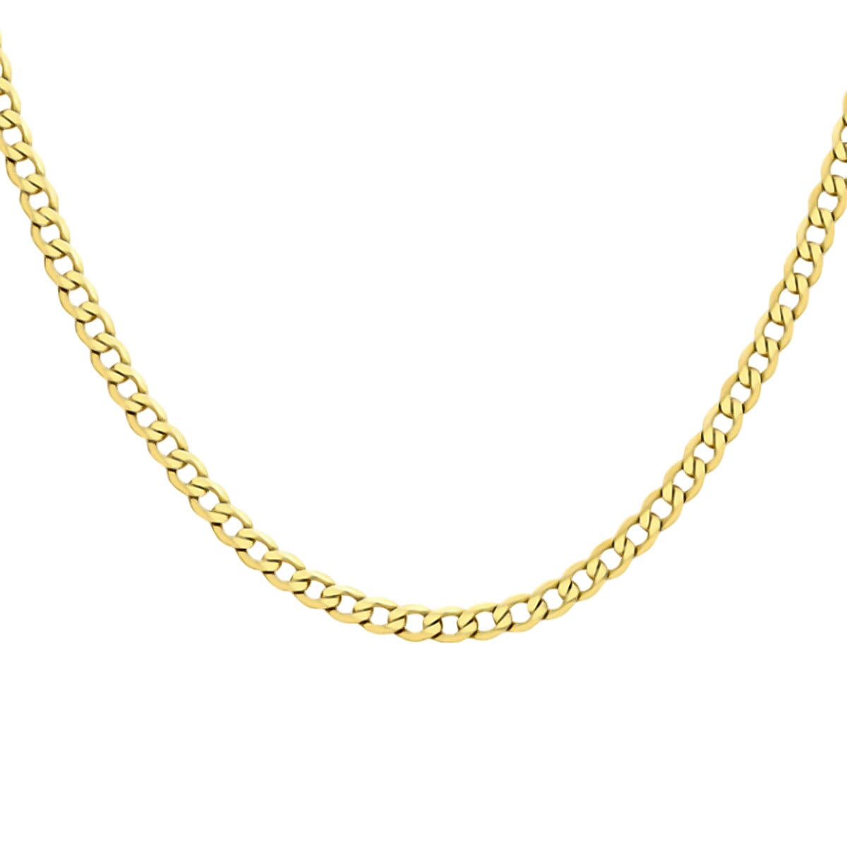 Hatton Garden Closeout - 9K Yellow Gold Curb Necklace (Size - 20), Gold Wt. 10.60 Grams