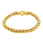 Close Out Deal- 9K Yellow Gold Spiga Bracelet (Size - 8), Gold Wt. 15 Gms